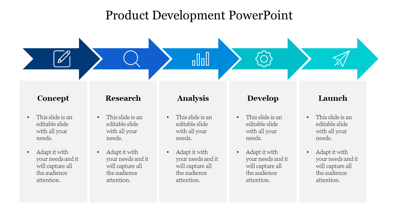 Product Development PowerPoint-Style 1-Blue